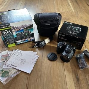 Fujifilm Black Digital Camera with Accessories Bundle